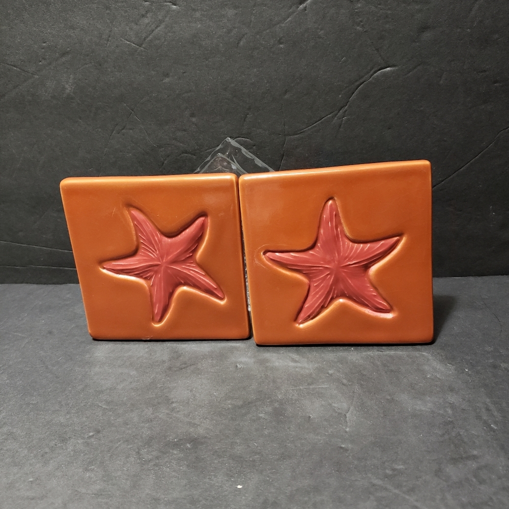 Set of 2 POTTERY BARN  Ceramic Coasters